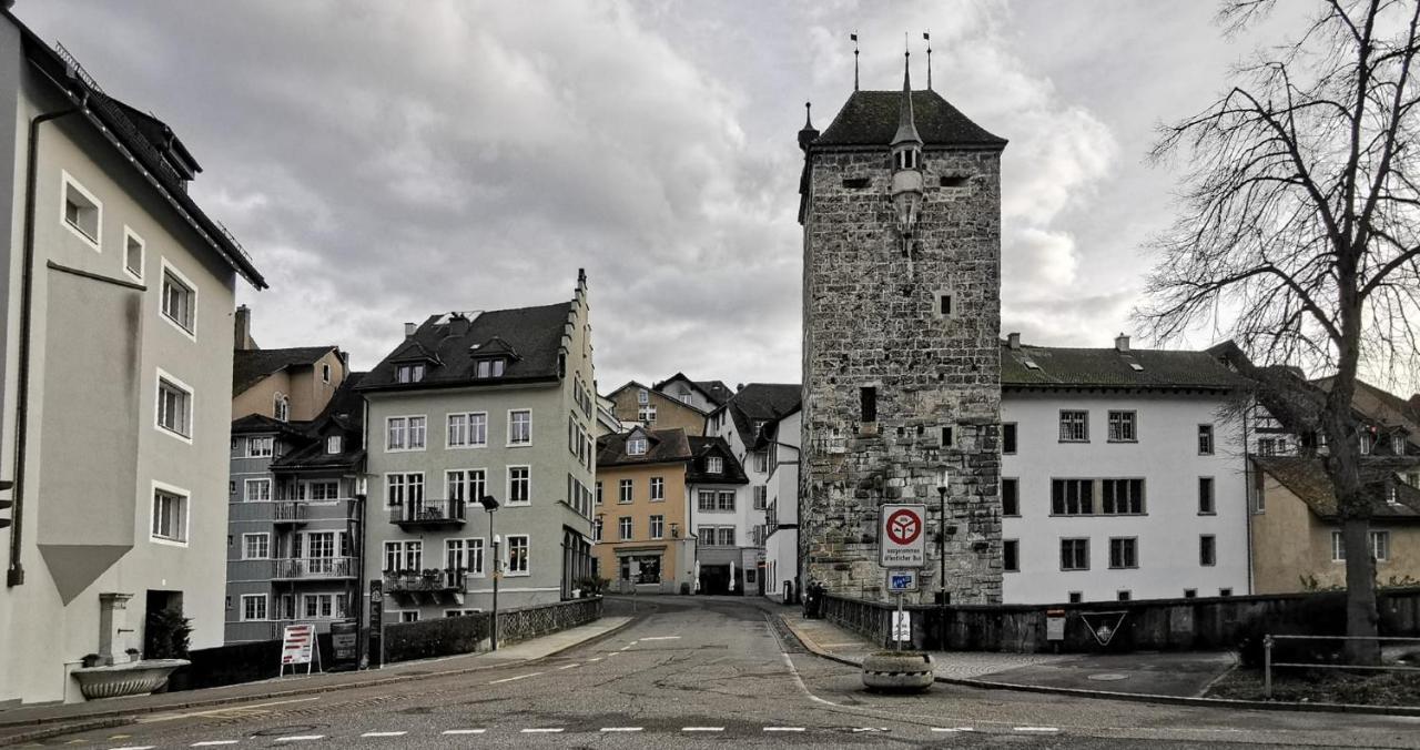 Blick Auf Schwarzen Turm - Freihofapartments Brugg  Dış mekan fotoğraf
